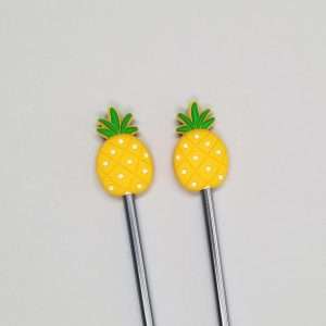 silicone pineapple point protectors for knitting needles