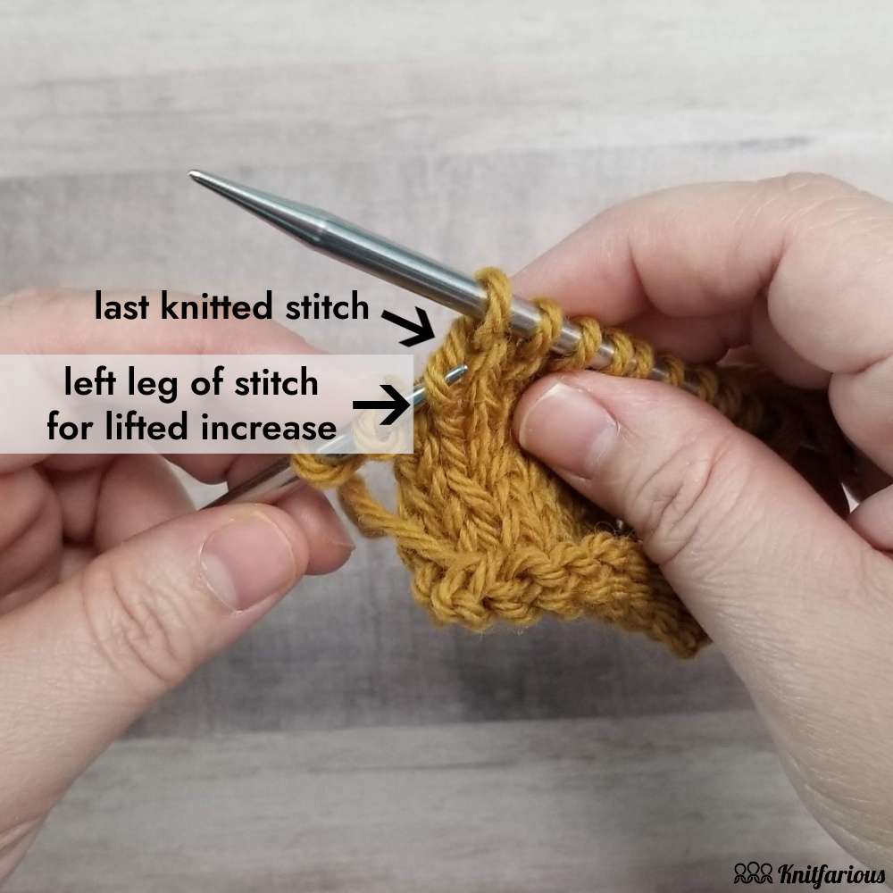 image shows you how to identify the stitch below to make the LLI 