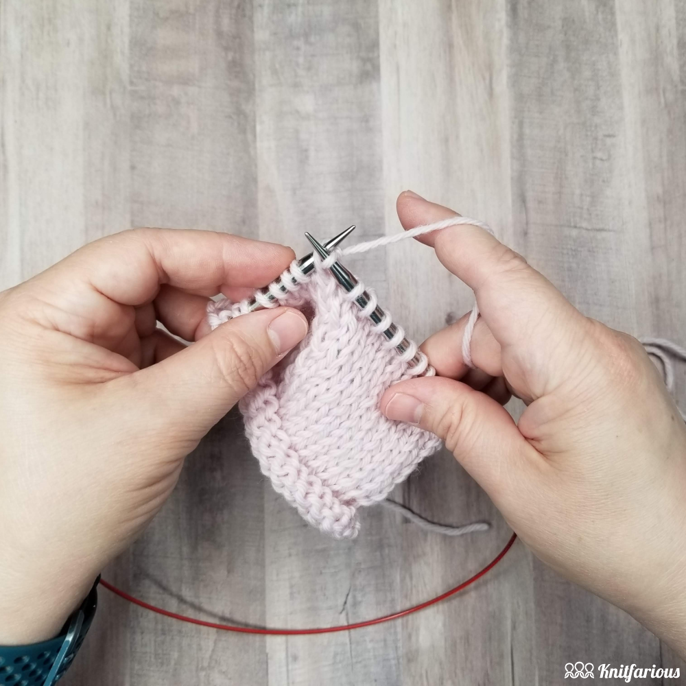 after you knit the stitch through the back loop, pull the worked stitch through
